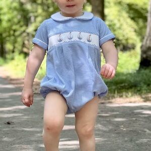 Petit Bebe Sailboat Romper (Size 18 mos)
